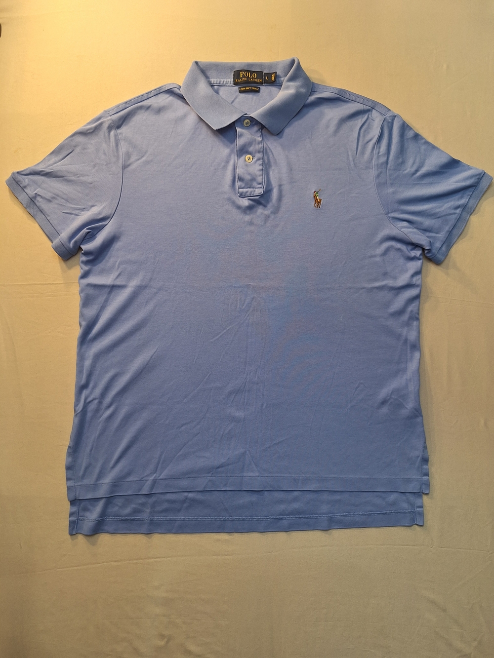 Polo by Ralph Lauren Light Blue Pima Soft Touch Short-Sleeve Polo